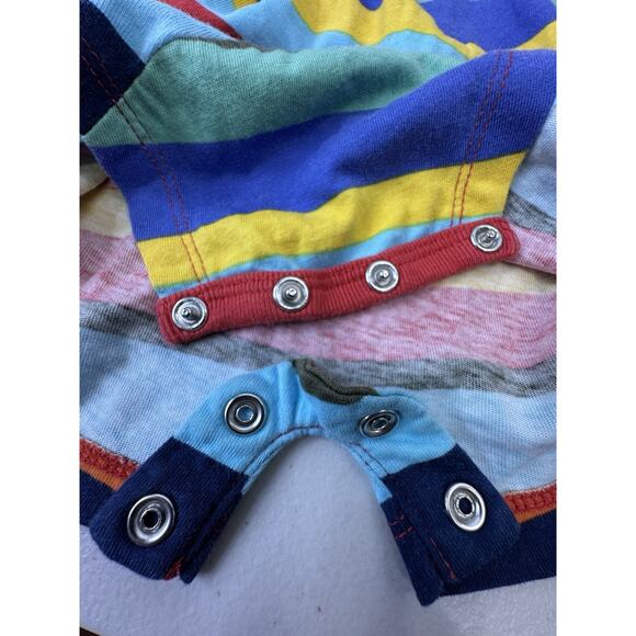Ralph Lauren Polo Bear By Ralph Lauren 3m Baby Multi Color Striped Snap one pce - Picture 3 of 11